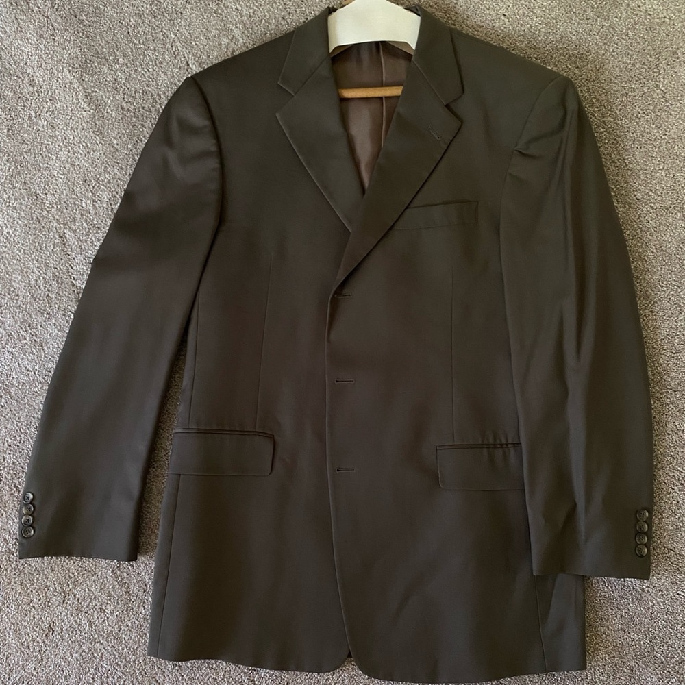 Hart Schaffner Marx Suit Coat Sport Jacket 44 -46 L Forrest/Army Green Classic